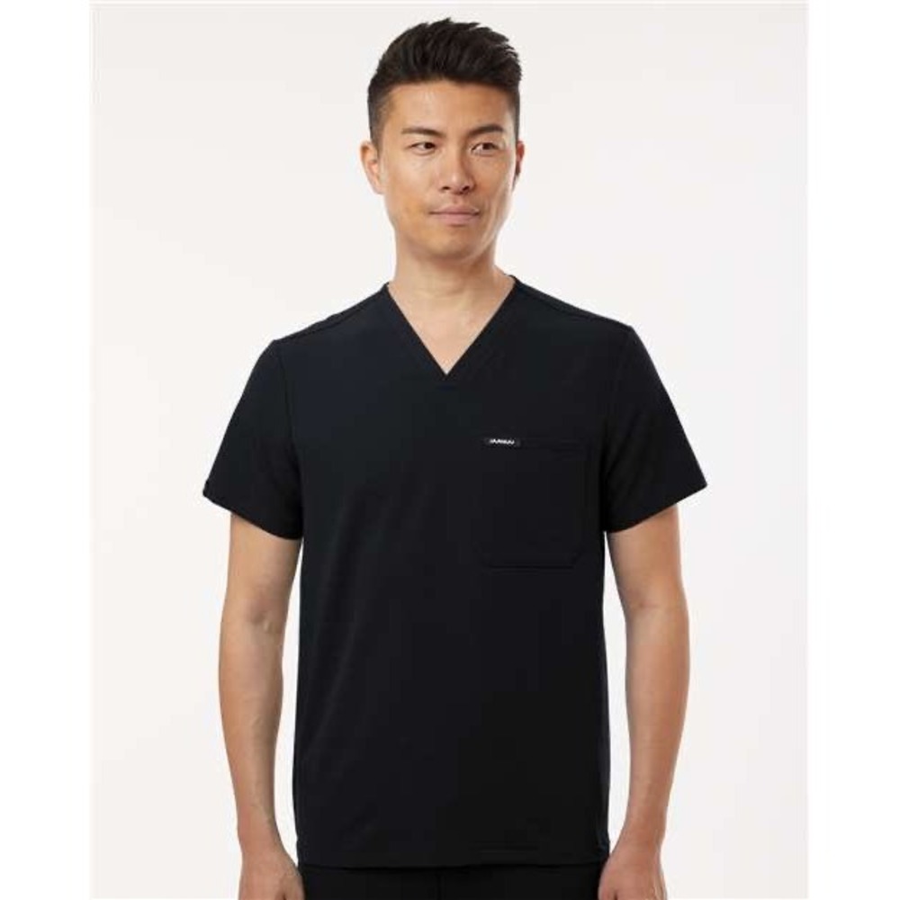 Jaanuu M10001 Holmes Everyday 1-Pocket Scrub V-Neck Top Mens XL Black NWT
